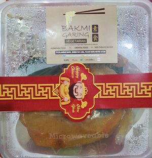 Lontong cap Go Meh at Bakmie Garing Vegetarian in Jakarta