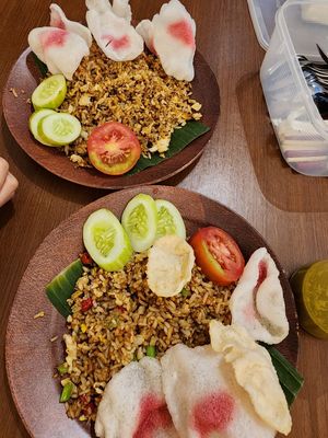 Nasi goreng telur at Bakmie Garing Vegetarian in Jakarta