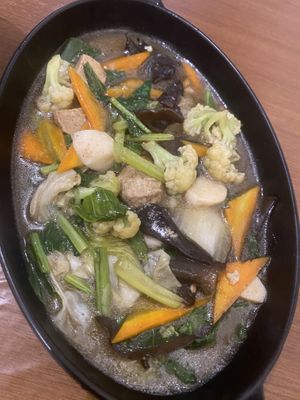 “Cap Cai” tampa nasi   at Bakmie Garing Vegetarian in Jakarta