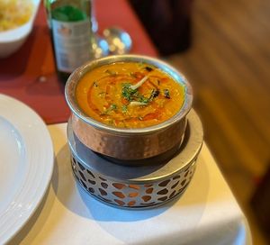 Aubergine and peanut curry  at Lal Qila in Munich