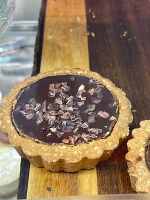 Chocolate tort for dessert.  Not too sweet, delicious! at Roots LaMarca in Madrid