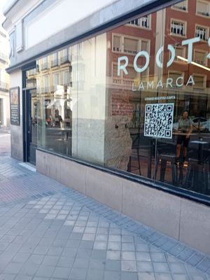 Outside at Roots LaMarca in Madrid