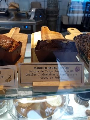 Cakes at Roots LaMarca in Madrid