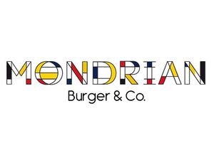 Mondrian Logo at Mondrian Burger & Co in Koblenz