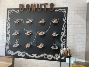 Donut art at Kudough's Donuts in San Juan