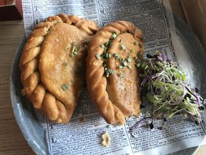 Empanadillas at Kudough's Donuts in San Juan