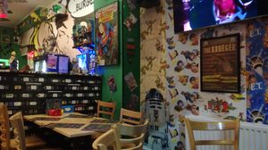 Inside at Atomic Burger in Oxford