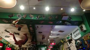 Ceiling at Atomic Burger in Oxford