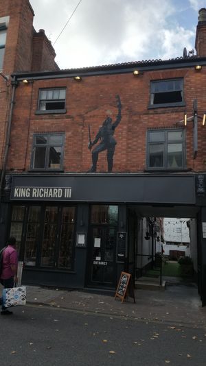 Outside at King Richard III in Leicester