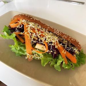 spelt bread ٩( ᐛ )و at Vegessence in Belgrade