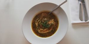 Nettle Soup at Vegessence in Belgrade