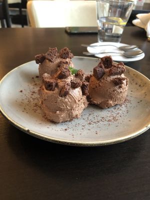 Chocolate balls at Vegessence in Belgrade