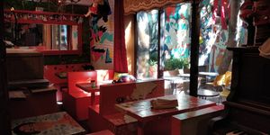 Tables and patio at Eva B Bistro & Bar in Montreal