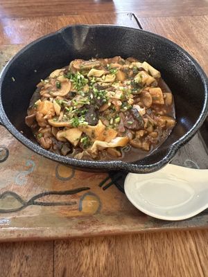  Three mushrooms starter  at Kampu in Urubamba