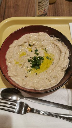 Baba ghanoush at Hummus Bar - Buda in Budapest