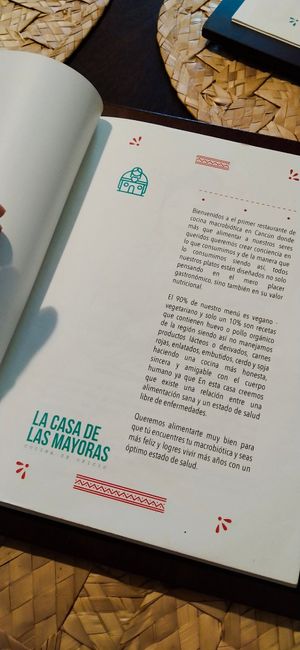 Descripción de este hermoso restaurante at La Casa de las Mayoras in Cancun