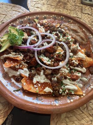 Chilaquiles   at La Casa de las Mayoras in Cancun