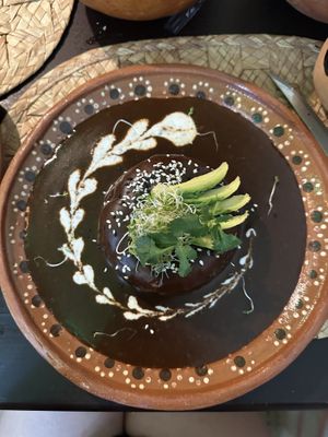 Mole portobelloo  at La Casa de las Mayoras in Cancun