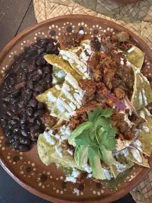 Chilaquiles  at La Casa de las Mayoras in Cancun