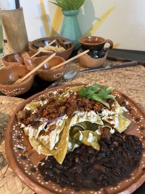 Chilaquiles   at La Casa de las Mayoras in Cancun