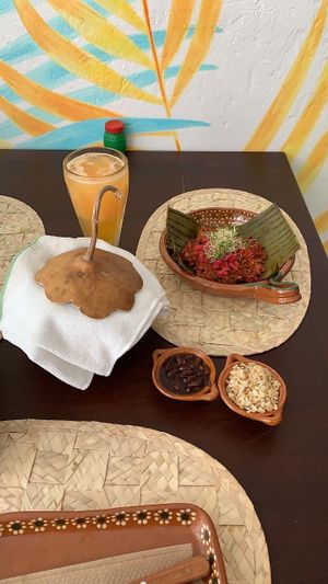 Platillo vegano at La Casa de las Mayoras in Cancun