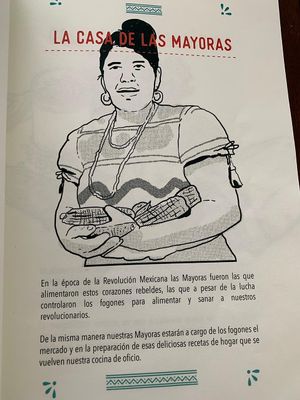 Menu at La Casa de las Mayoras in Cancun