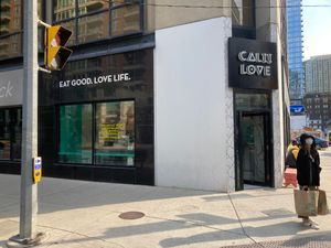 Outside at Calii Love in Toronto