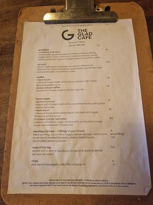  at The Glad Cafe in Glasgow