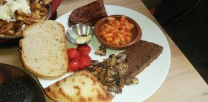 Small breakfast at The Glad Cafe in Glasgow