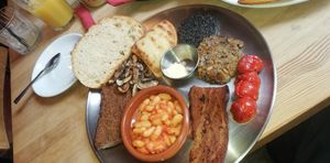 Big breakfast at The Glad Cafe in Glasgow