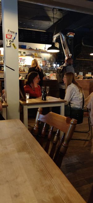 Bar at The Glad Cafe in Glasgow