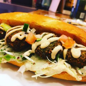 FALAFEL BAGUETTE  at Falafel Sababa in Osaka