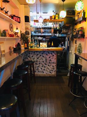 SMALL BUT COZY  at Falafel Sababa in Osaka
