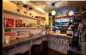 SMALL BUT COZY at Falafel Sababa in Osaka