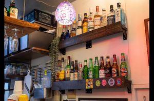 DIFFERENT TYPES OF LIQUOR  at Falafel Sababa in Osaka