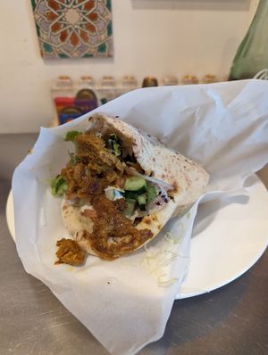 Full Pitta Kebab at Falafel Sababa in Osaka