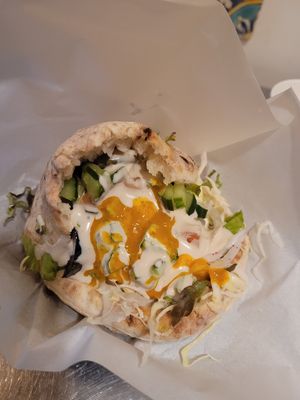 Sabich at Falafel Sababa in Osaka