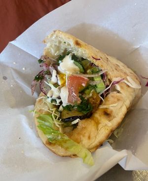 Vegan Kebab  at Falafel Sababa in Osaka