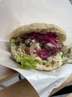 Vegan kebab - delicious!  at Falafel Sababa in Osaka