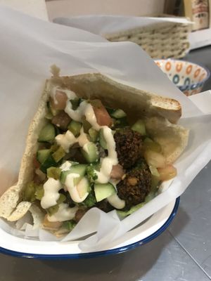 Great lunch at Falafel Sababa in Osaka