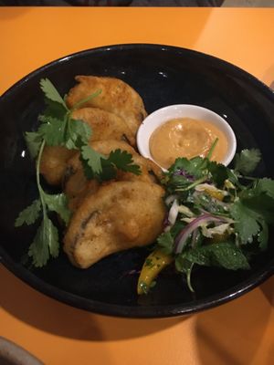 Tempura eggplant 🤩 at Loco in Victor Harbor