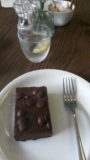Chocolate and orange slice at Pear Kitchen in Cowbridge