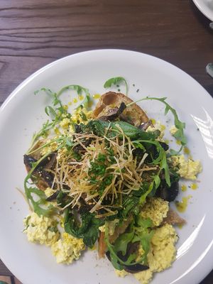 Scrambled tofu at Pear Kitchen in Cowbridge
