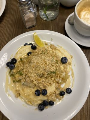 Pancakes  at Pear Kitchen in Cowbridge