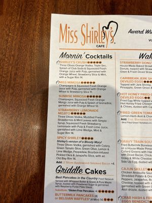 Cocktails  at Miss Shirley's in Annapolis