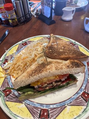 Vegan Powerhouse Sandwich with hash browns  at Miss Shirley's in Annapolis