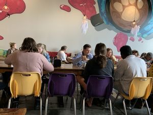 Seating  at Biscuit Head in Greenville