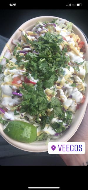 My custom bowl! #Veganuary at Veegos in Houston