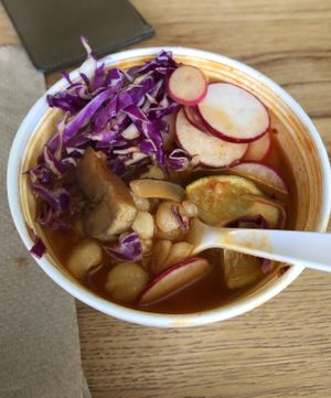 Pozole at Veegos in Houston