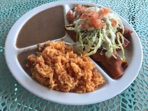 Enchilada Plate at Veegos in Houston